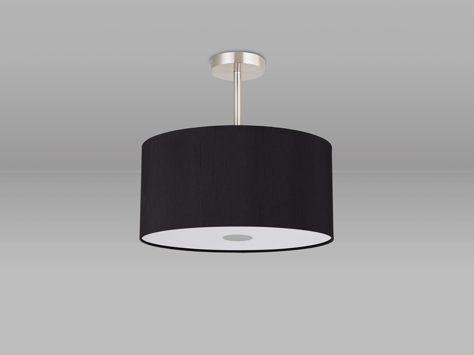 Baymont SN BL/GR Ceiling Lights Deco Semi Flush Fittings